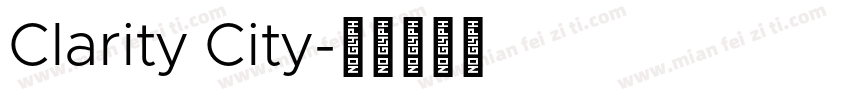 Clarity City字体转换